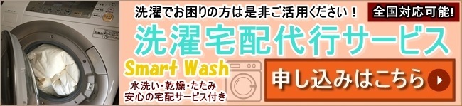 洗濯にお困りの方に 洗濯宅配代行サービス