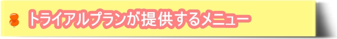 Goenの家事代行トライアルプランが提供するメニュー
