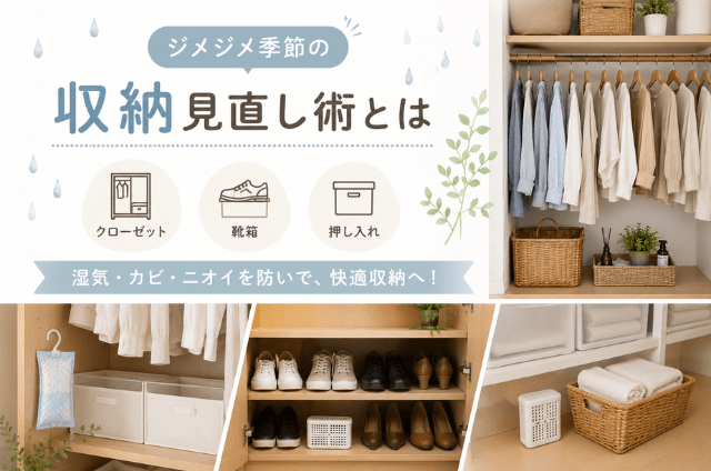 梅雨時期の収納術