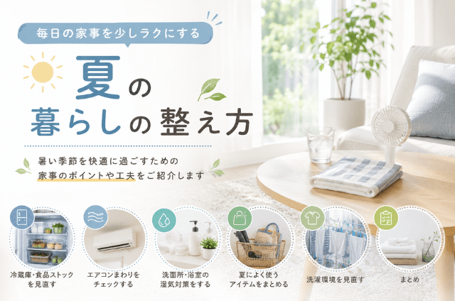 夏の暮らしの整え方