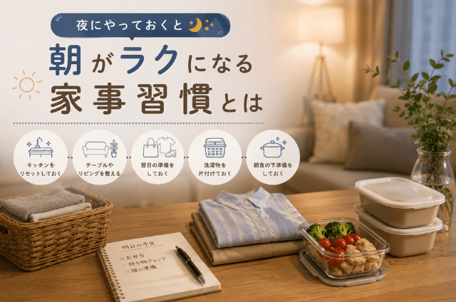 夜の家事習慣