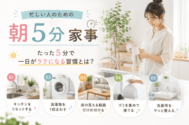 朝の家事習慣